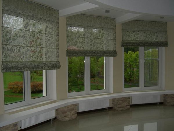 римские шторы фото
